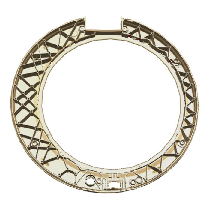 TÜRRAHMEN,HINTEN,GRAU,Ø416,8MM