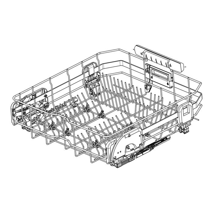 Cesto inferior para máquina de lavar loiça com rodas - ComfortLift©