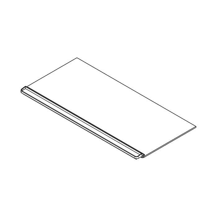 glass cover,compartment,right,419.7x185mm