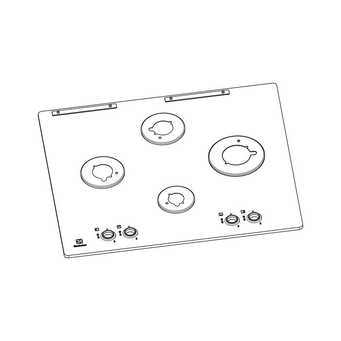 work top,black,Electrolux,595x520mm