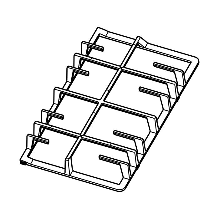 grid, pan support, left