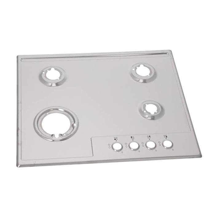 bovenblad, inox, 594x510mm