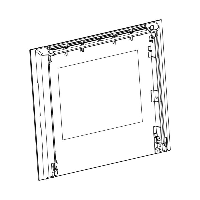 Montage Türglas - 592x463mm