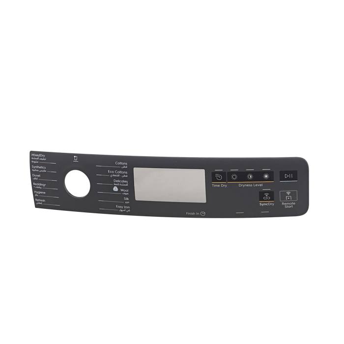 panel holder, control panel, Electrolux, TD700,DSIL,AR+EN
