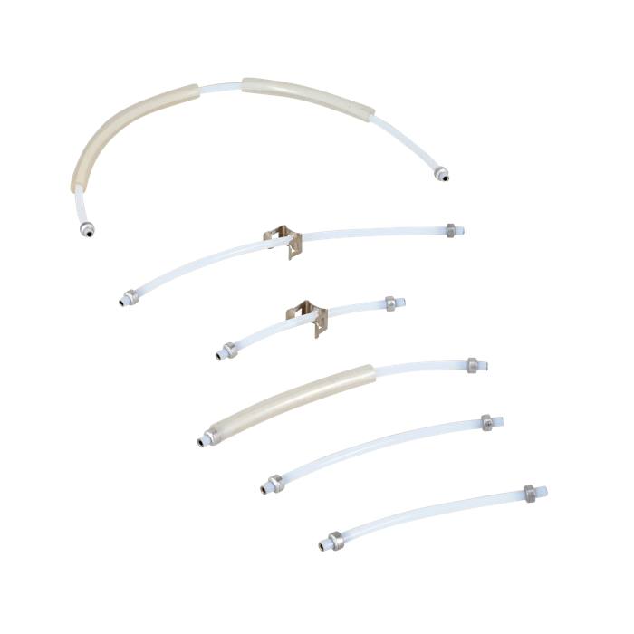 tuyau, plastique, ensemble,