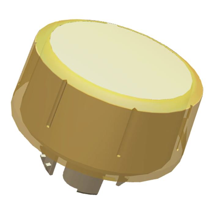knop, programmaselektor, wit