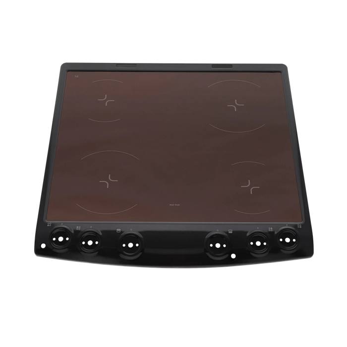 cooking top with frame,black,60cm
