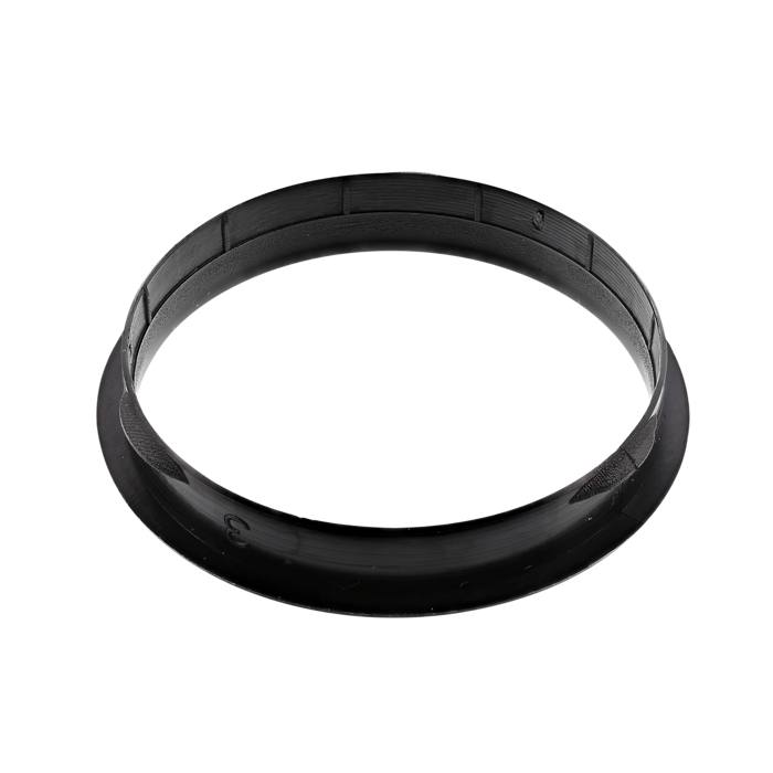 kroužek, knoflík, černý, H=6,5mm