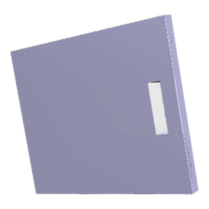 luckans ytterpanel, svart
