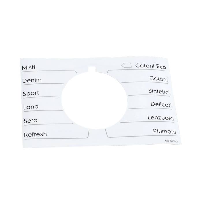 programme plate,knob,adhesive,IT