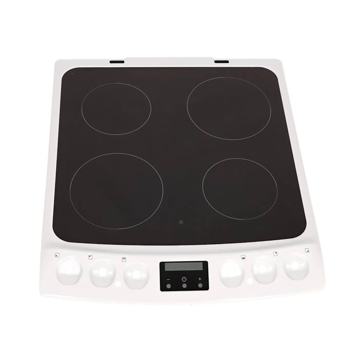 cooking top with frame,white,60cm