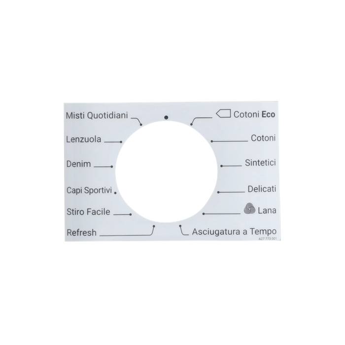 programme plate, knob, adhesive, IT