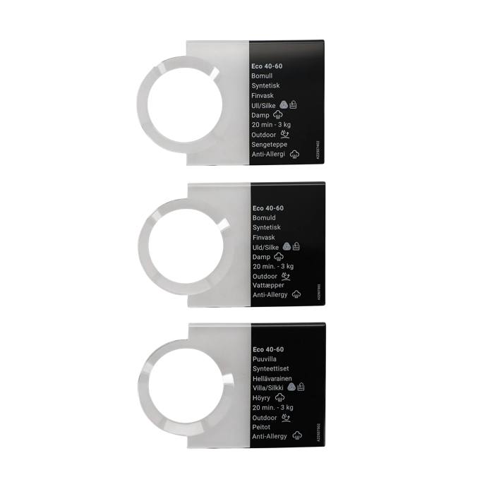 skylt program-, vred, lim, DA,NO,FI