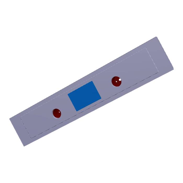 BEDIENBLENDE,INOX,60CM,LUX,2K