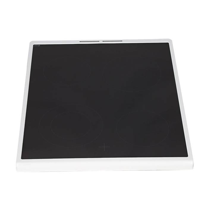 GLASPLATTE MIT RAHMEN,WEISS,49