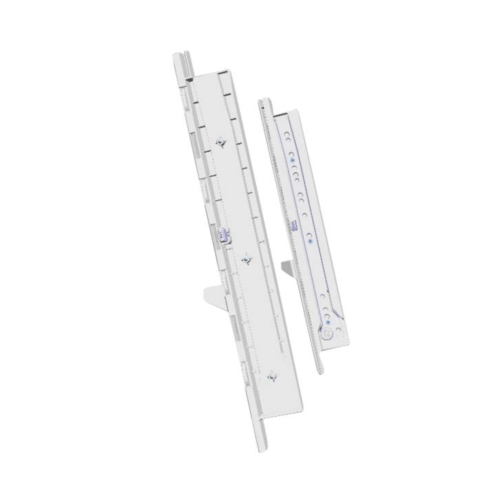 clayette en verre, rails, ensemble, 511x437mm