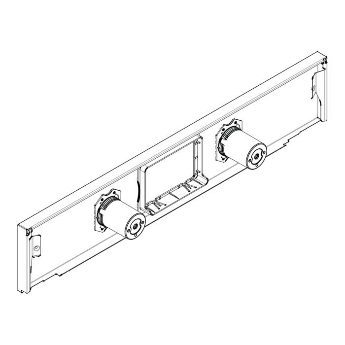 BEDIENBLENDE,INOX,60CM,LUX,2K