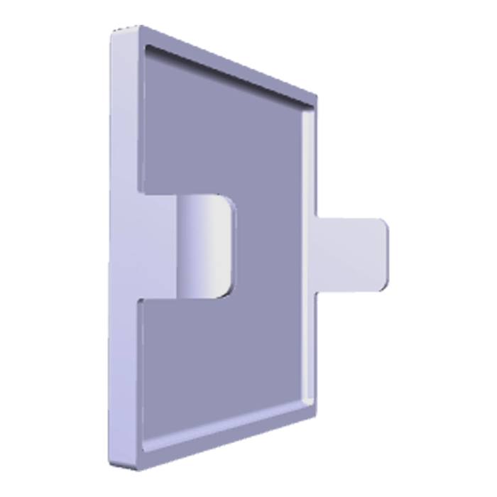 stickkontakt, luftkanal, vit, 26x30mm /*