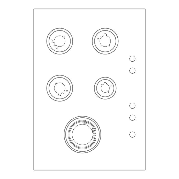 work top,inox,Electrolux,745x515mm