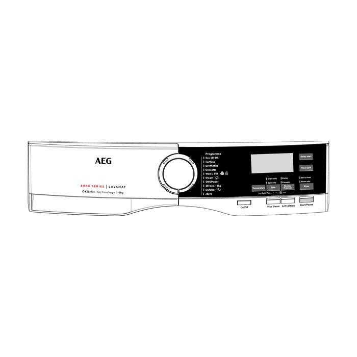 control panel, white, AEG