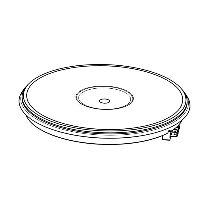 2000 Watt varmelegeme til masseplade: D: 220mm