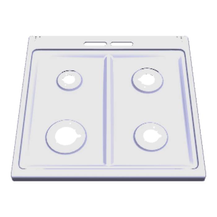 work top, inox, 594x590mm