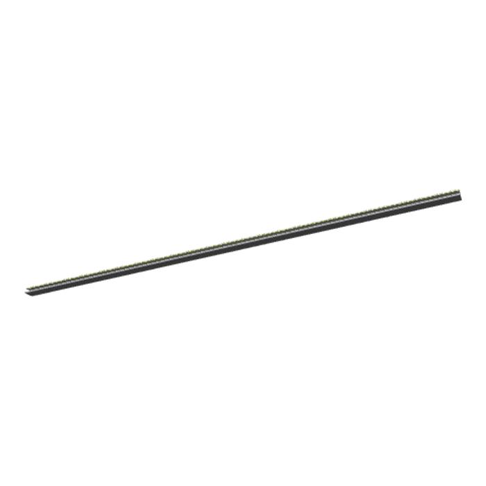 kantlijst, glazen plank, voorzijde, AL, 475mm
