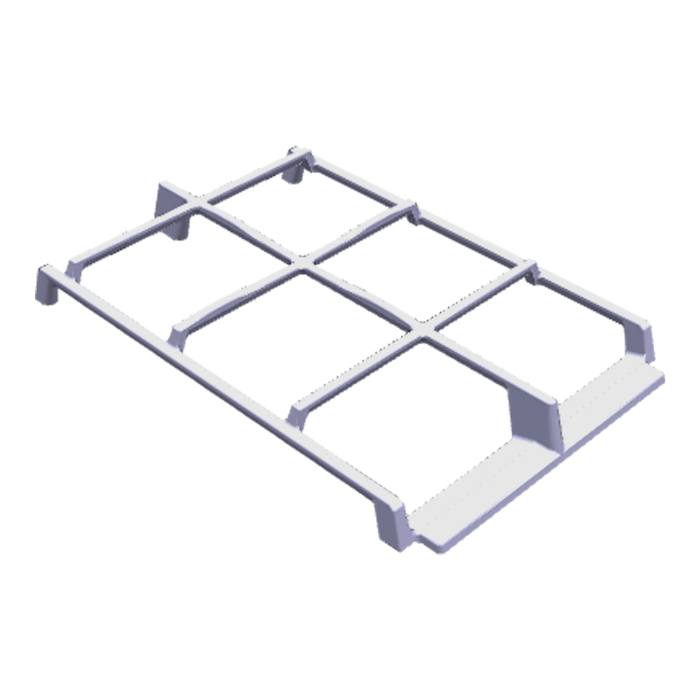 Grille,tôle du support,central