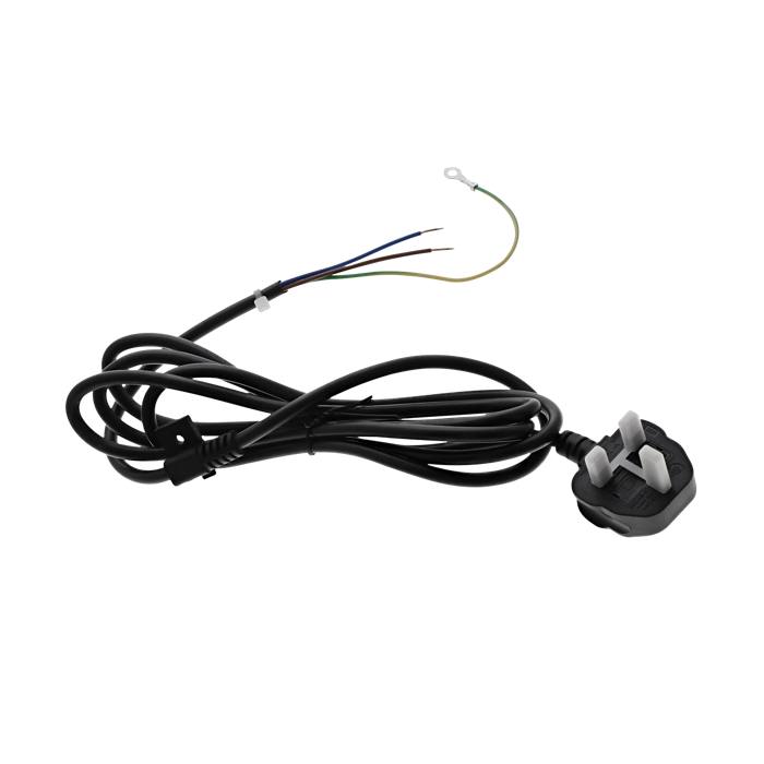 power cord, black, 2m