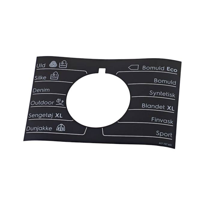 programme plate,knob,adhesive,DA