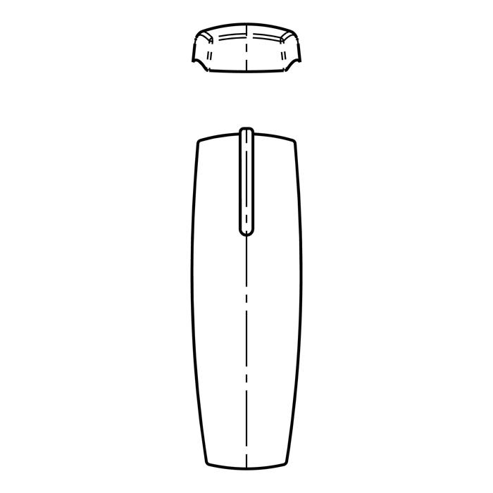 insert, knob, silver