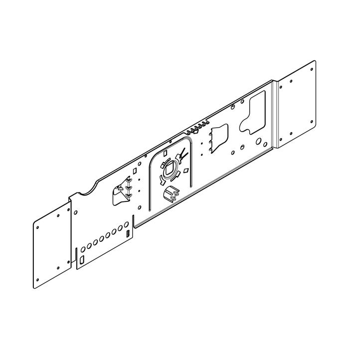 Carrier, strut, lower oven