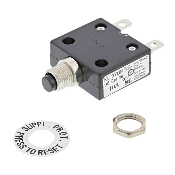 thermal fuse,10A 250V/125V 50/60