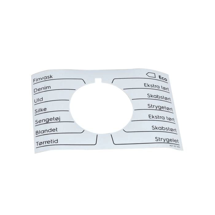 programme plate,knob,adhesive,DA