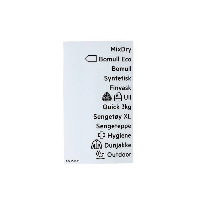 programme plate, adhesive