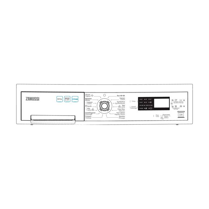 control panel,white,Zanussi,NL,FR