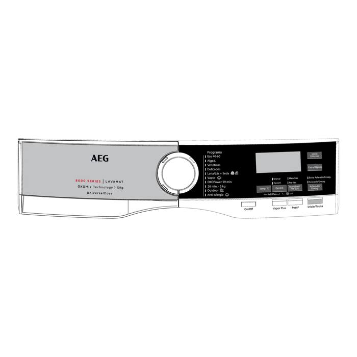 PAINEL DE CONTROLE MÁQUINA DE LAVAR ROUPA S8000 UNIVERSAL DOSE