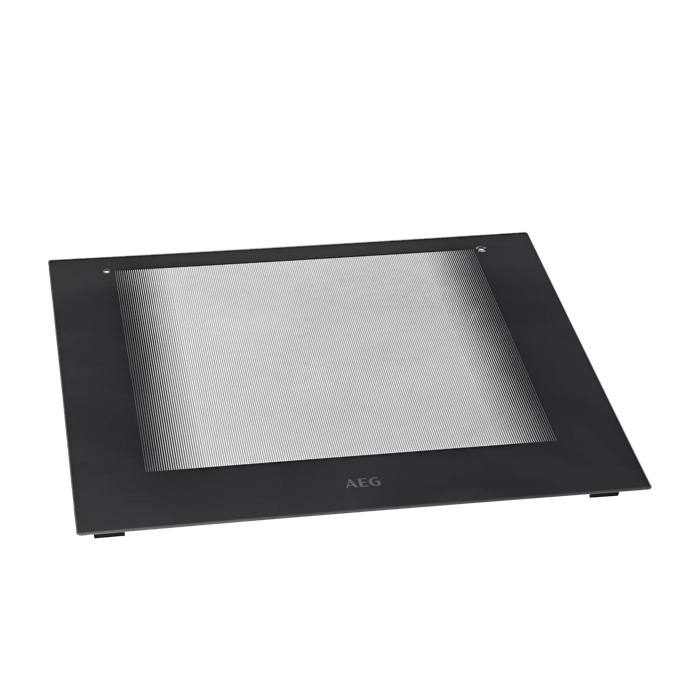 front glass, black, AEG, 594x504mm