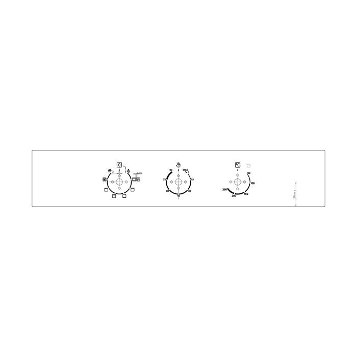 panel obslugi,nierdzewny,60cm, 3K