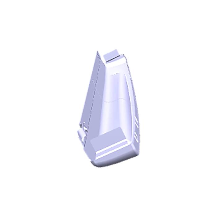baffle, stainless, 55cm