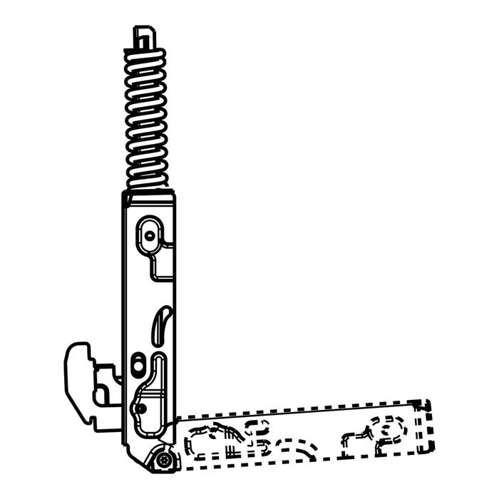 gångled, lucka ugns-, 8,6-9,3kg