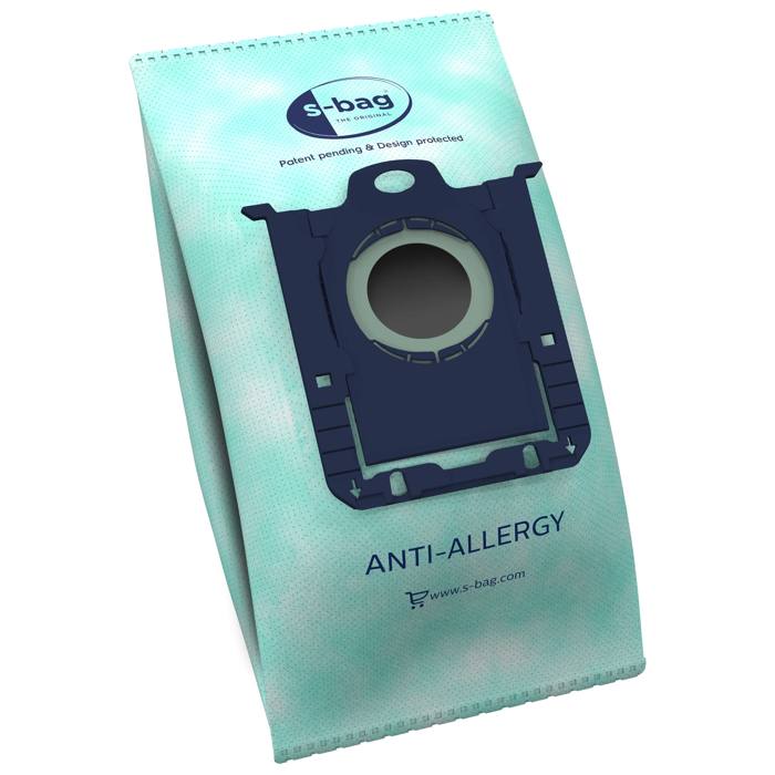 E206S s-bag® Anti-Allergy dammsugarpåse, 4 påsar