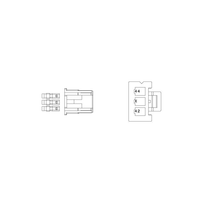 connector,power supply,ERF2600, 120mm