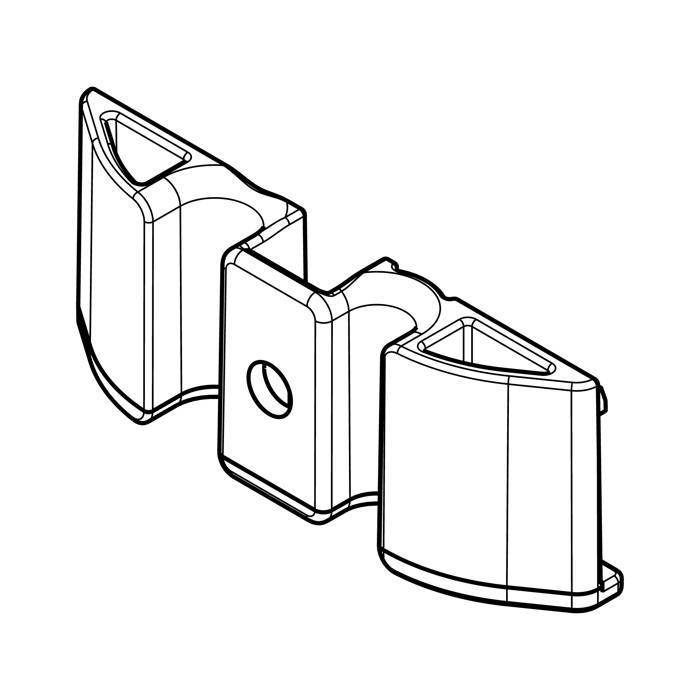 klammer, rör, 61x23.4mm