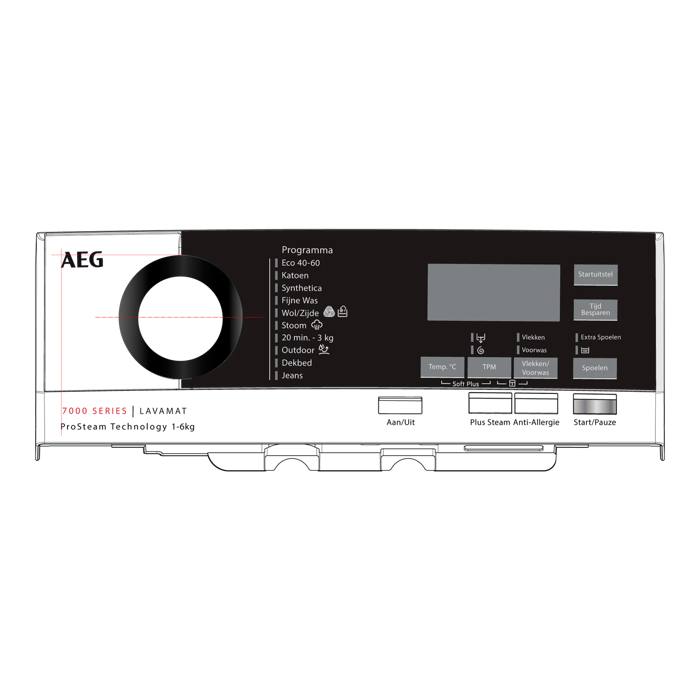 panel holder, white, AEG, NL