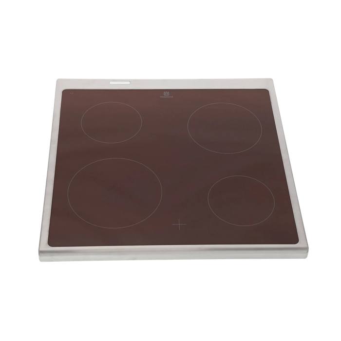 GLASPLATTE MIT RAHMEN,INOX,HUS