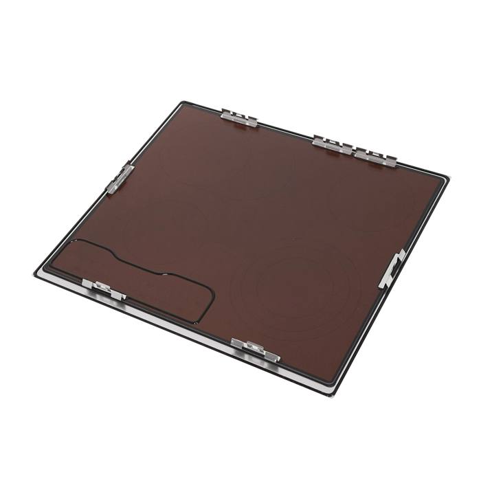 Glasplatte mit Rahmen,Inox,AEG,576x516mm