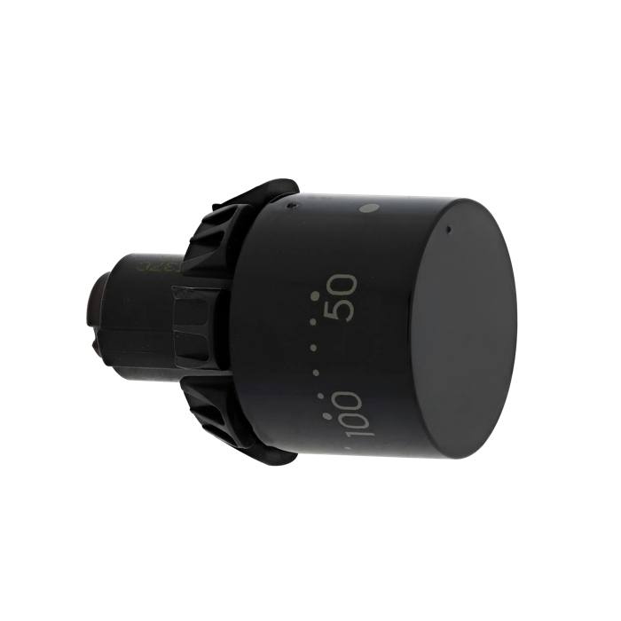 KNEBEL,THERMOSTAT,SCHWARZ,0-25