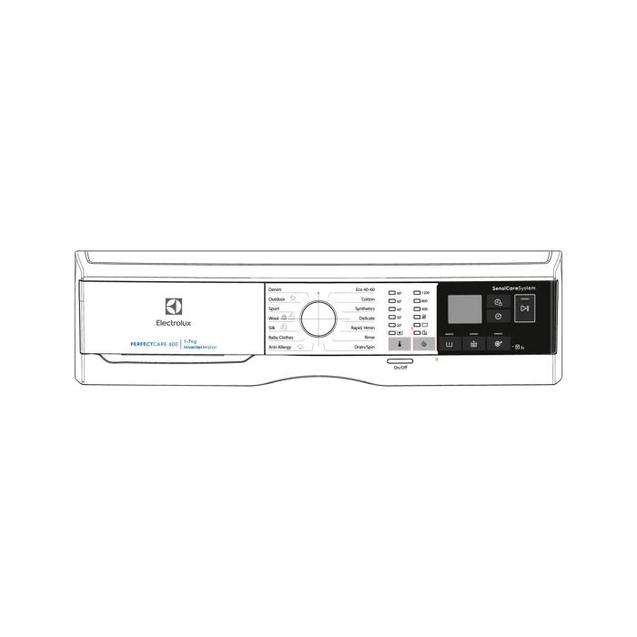 control panel,white,Electrolux,EN