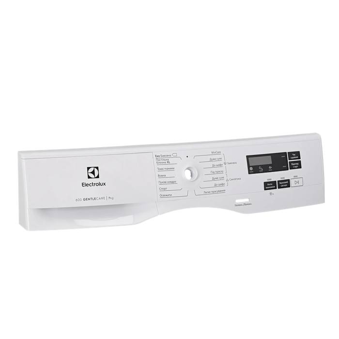 control panel, white, Electrolux, UK